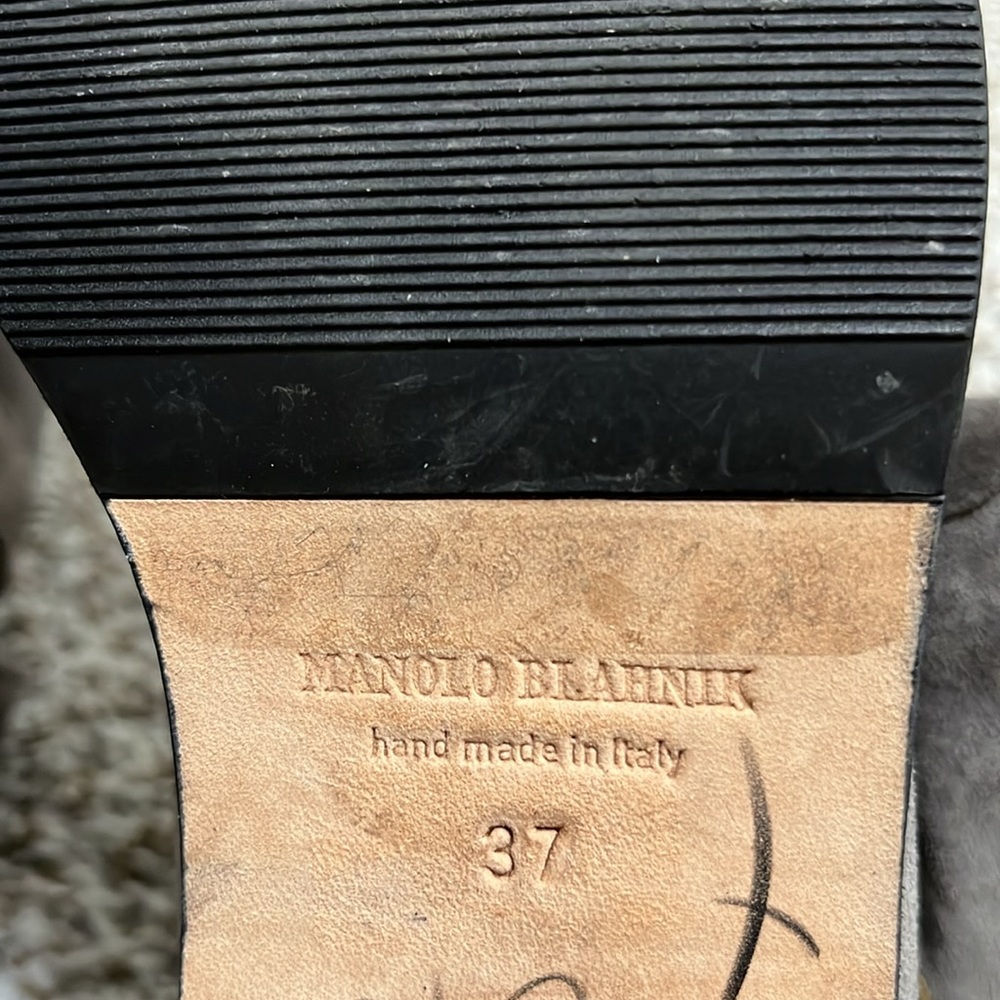 Manolo Blahnik Italian suede boots 37 - Picture 4 of 6